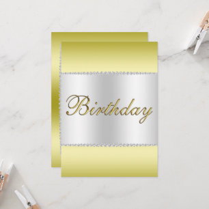 Invitation Anniversaire de l'or, de l'argent et des pierres p