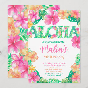 Invitation Anniversaire de Luau