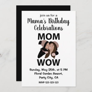Invitation Anniversaire de maman et de maman