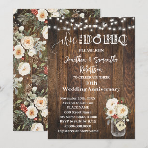 Invitation Anniversaire de mariage Western Winter Nous faison