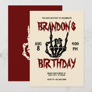 Invitation Anniversaire de Metal Rock