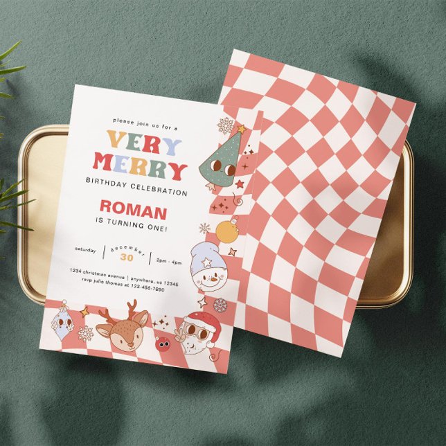 Invitation Anniversaire de Noël Super (Créateur téléchargé)