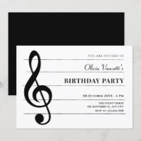 Anniversaire de notes de musique classique