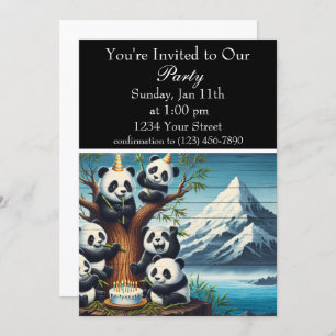 Invitation Anniversaire de Panda-Monium Bash