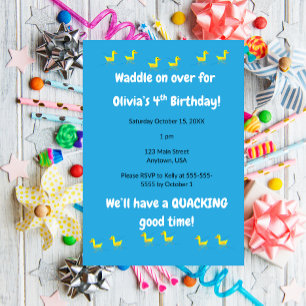 Invitation Anniversaire de Petit Canard