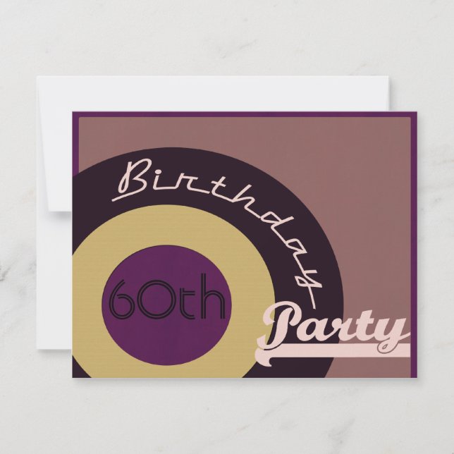 Invitation Anniversaire de petit pain de n de roche (Devant)