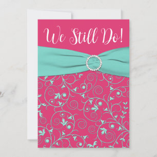 Invitation Anniversaire de Pink, Seafoam Green