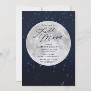 Invitation Anniversaire de pleine lune