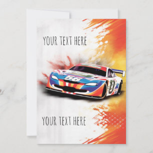 Invitation Anniversaire de Racecar