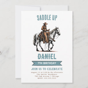 Invitation Anniversaire de Saddup Cowboy