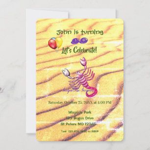 Invitation Anniversaire de Scorpion (23 octobre - 21 novembre