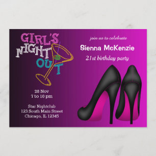 Invitation Anniversaire de Stilett rose