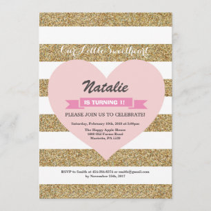 Invitation Anniversaire de Valentine notre petit amoureux