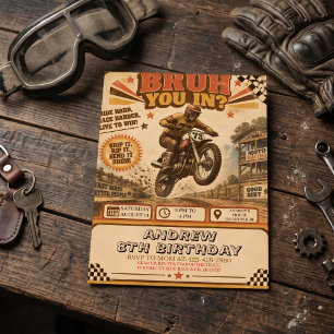 Invitation Anniversaire de Vélo de Terre Modifiable