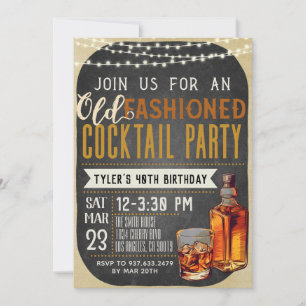 Invitation Anniversaire de Whiskey