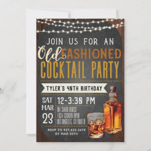 Invitation Anniversaire de Whiskey