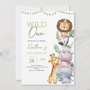 Invitation Anniversaire de Wild One Boy