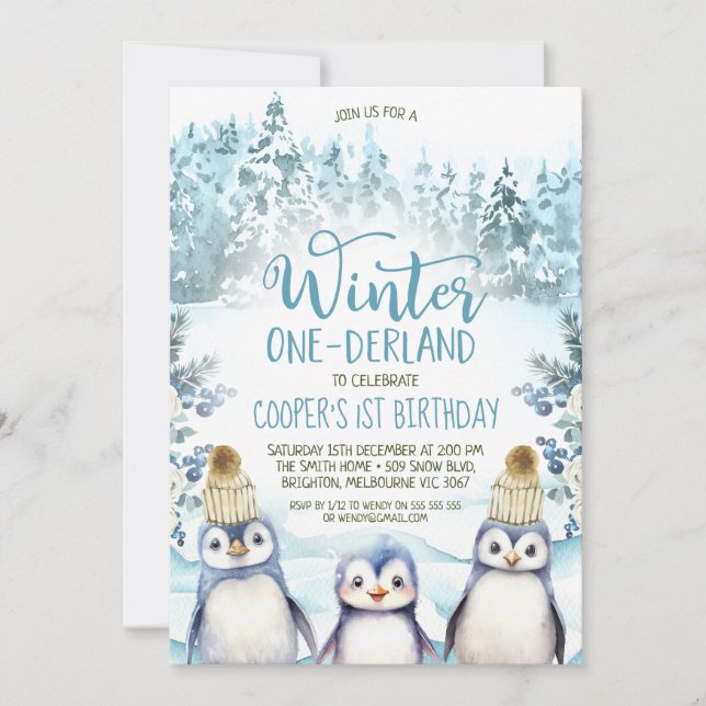 Invitation Anniversaire des Anniversaires des Pingouins de l' (Devant)