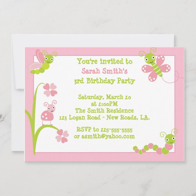 Invitation Anniversaire des bogues (Devant)