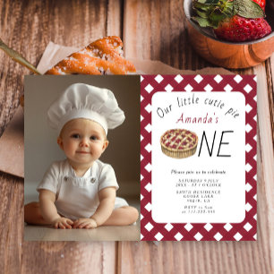 Invitation Anniversaire des enfants Gâteau au petit minou à l