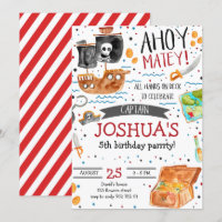 Anniversaire des pirates Ahoy Pirate Boy Party