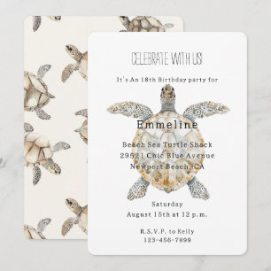Invitation Anniversaire des Tortues Marines