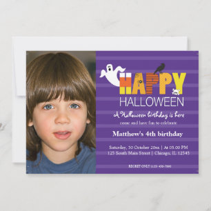Invitation Anniversaire d'Halloween