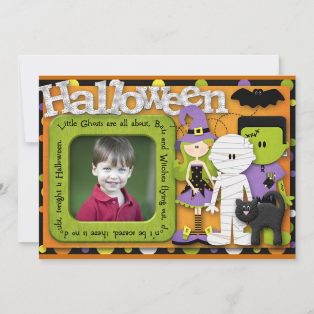 Invitation Anniversaire d'Halloween (Devant)