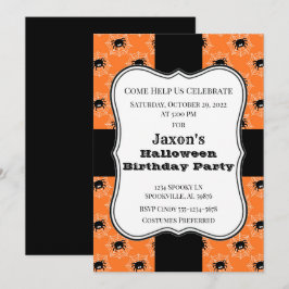 Invitation Anniversaire d'Halloween