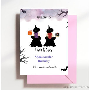 Invitation anniversaire d'Halloween
