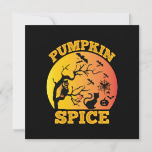 Invitation Anniversaire d'Halloween au parfum de citrouille v