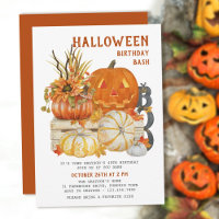 Anniversaire d'Halloween Bash Rustic Farmhouse Cit