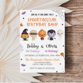 Invitation Anniversaire d'Halloween frère Spooktacular Bash
