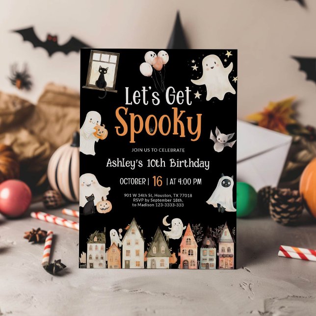Invitation Anniversaire d'Halloween | Soyons Éffrayants (Créateur téléchargé)