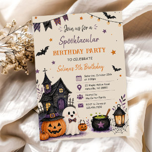 Invitation Anniversaire d'Halloween Spooktacular