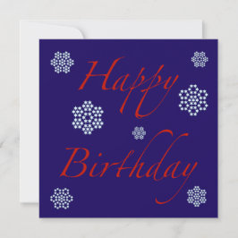 Invitation Anniversaire d'hiver Flambeaux de neige