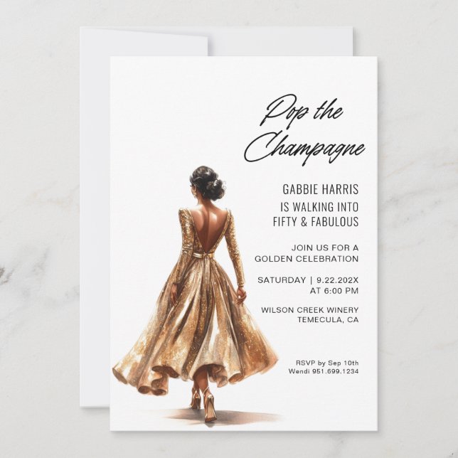 Invitation Anniversaire d'or (Devant)