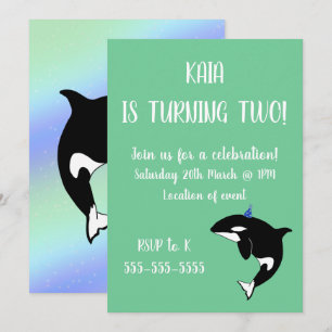 Invitation Anniversaire d'Orca