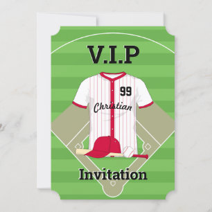 Invitation Anniversaire du baseball V.I.P