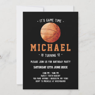 Invitation Anniversaire du basket-ball