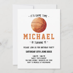 Invitation Anniversaire du basket-ball
