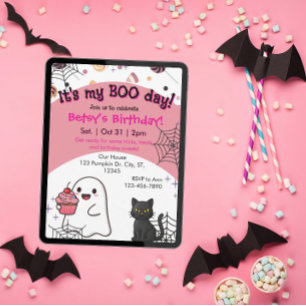Invitation Anniversaire du Boo Rose