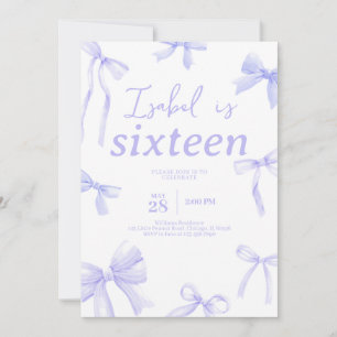 Invitation Anniversaire du Bow pourpre