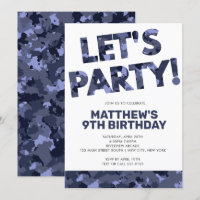 Anniversaire du Camouflage, Faisons la fête Camo B