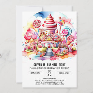 Invitation Anniversaire du charme de Candyland