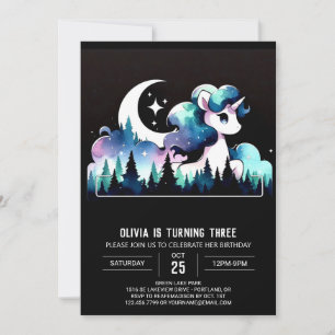Invitation Anniversaire du Cheval de l'Aquarelle enchantée