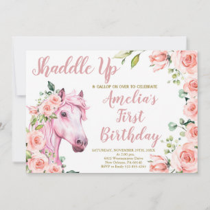 Invitation Anniversaire du Cheval Rose, Anniversaire de la Fi