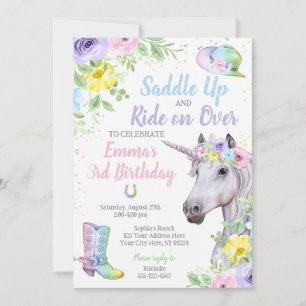 Invitation Anniversaire du Cheval Unicorn