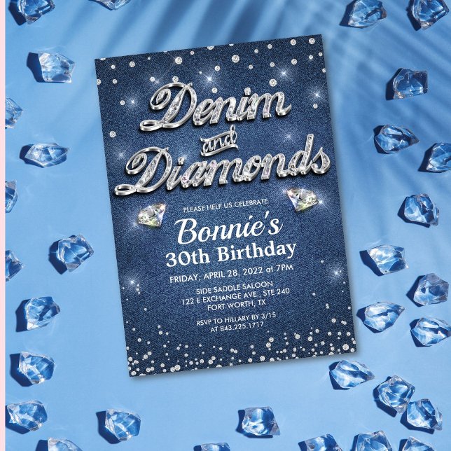Invitation Anniversaire du Denim et des Diamants (Créateur téléchargé)