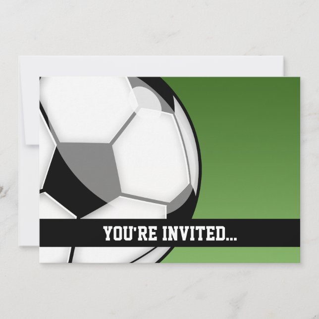 Invitation Anniversaire du football (Devant)